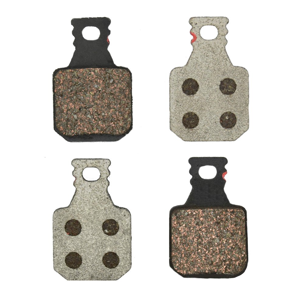EBC Brakes CFA660/4 Disc Brake Pads, Compatible with Magura MT5/MT7, Red Organic (Soft)