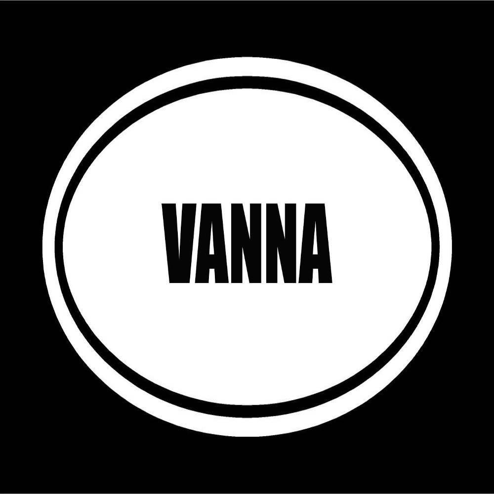3" die Cut White Vinyl Vanna Name Oval Euro Style Vinyl Decal Sticker Great for Mugs Phones Hard Hats Helmets