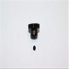 Hard Steel Motor Gear 48 Pitch 22T (Hole 3.175mm, Tooth Distance 0.5mm) - 1Pc Set Black view 1