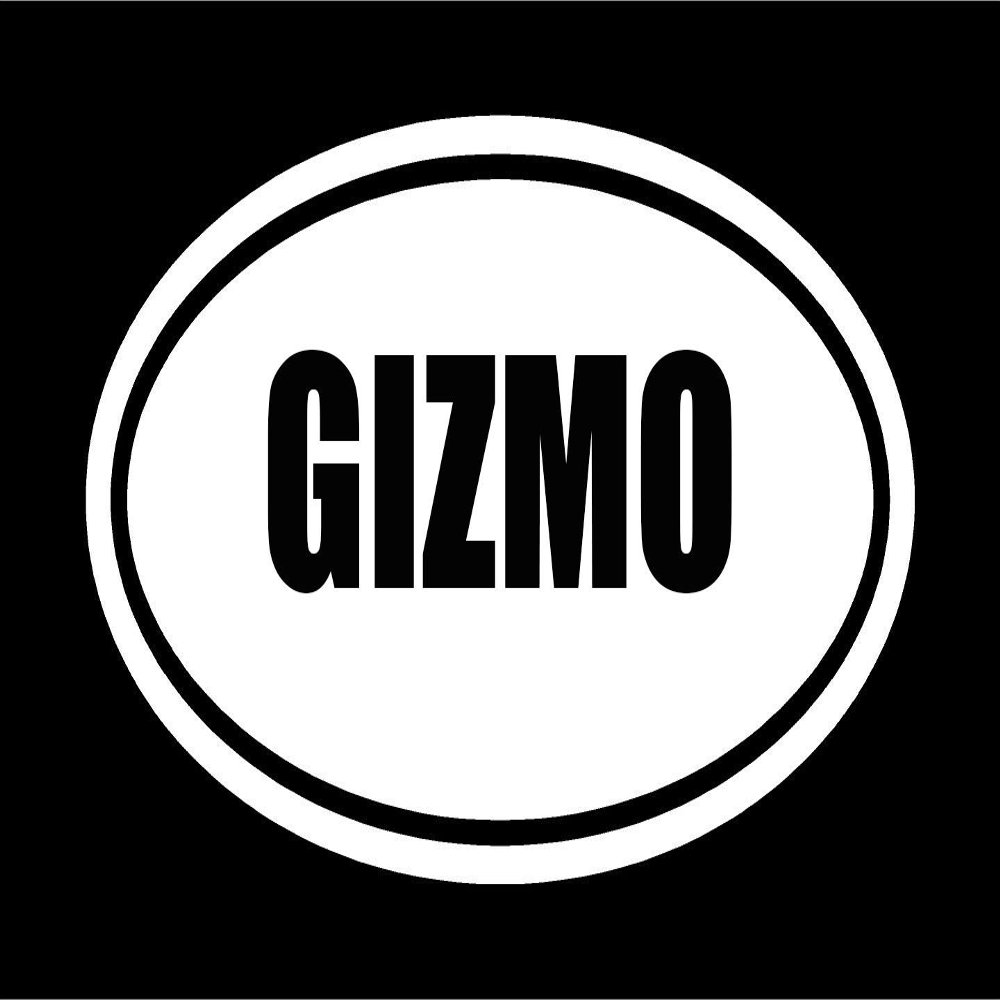 3" die Cut White Vinyl Gizmo Oval Euro Style Vinyl Decal Sticker Great for Mug Phone Hardhat Helmet