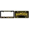U.S. Army Ranger License Plate with U.S. Army Frame view 1