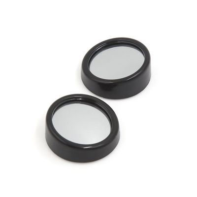 uxcell Pair Round Shaped 360 Adjustable Blind Spot Rearview Mirror Replacement Black for Car