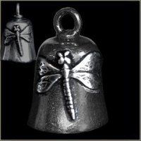 Pewter Motorcycle Gremlin Bell Dragonfly Dragon Fly Made in USA
