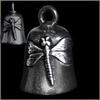 Pewter Motorcycle Gremlin Bell Dragonfly Dragon Fly Made in USA view 1