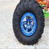 Aluminum 5 Poles Sparkling Wheels In Silver Edge For 1.9" Tire With Hex Tool - 1Pr Set Blue view 2