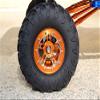 Aluminum 5 Poles Sparkling Wheels In Silver Edge For 1.9" Tire With Hex Tool - 1Pr Set Blue view 3