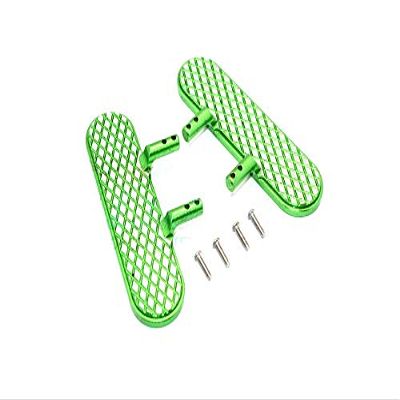 GPM for Thunder Tiger Kaiser XS Upgrade Parts Aluminum Exterior Trail (Diamond Silver) - 1Pr Set Green