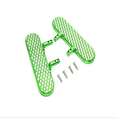 GPM for Thunder Tiger Kaiser XS Upgrade Parts Aluminum Exterior Trail (Diamond Silver) - 1Pr Set Green