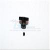 Hard Steel Motor Gear 48 Pitch 23T (Hole 3.175mm, Tooth Distance 0.5mm) - 1Pc Set Black view 1