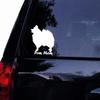 Tshirt Rocket POM Mom Pomeranian Dog - Vinyl Car Decal, Laptop Decal, Car Window Wall Sticker (6", White) view 1