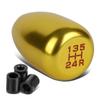 DNA MOTORING Car Gear Shift Knob Type-R Inspired 5-Speed Aluminum Manual Stick Head Shifter Lever with M8 M10 M12 Adapters, Gold, SK-T88-GD view 1