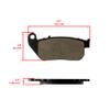 Caltric Front Brake Pads Compatible with Harley Davidson Xl883L Sportster 883 Low 2005-2010 view 2