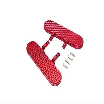GPM for Thunder Tiger Kaiser XS Upgrade Parts Aluminum Exterior Trail (Diamond Pattern) - 1Pr Set Red