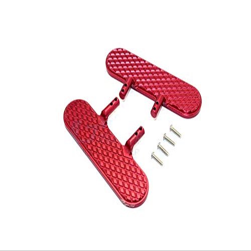 GPM for Thunder Tiger Kaiser XS Upgrade Parts Aluminum Exterior Trail (Diamond Pattern) - 1Pr Set Red