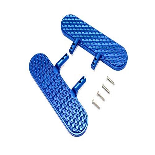 GPM for Thunder Tiger Kaiser XS Upgrade Parts Aluminum Exterior Trail (Diamond Pattern) - 1Pr Set Blue