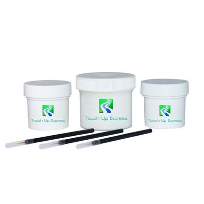 Touch Up Express Paint for Mitsubishi Lancer Evolution W37 Wicked White 2 oz TouchUp & 1 oz CLRCoat for Car Truck or Auto