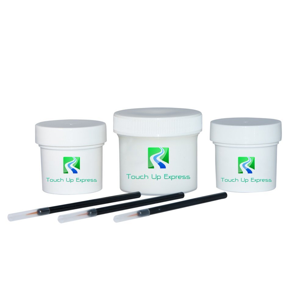 Touch Up Express Paint for Mitsubishi Lancer Evolution W37 Wicked White 2 oz TouchUp & 1 oz CLRCoat for Car Truck or Auto