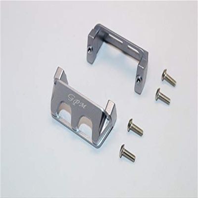 GPM For Traxxas 1/16 Mini E-Revo/Mini Rally Upgrade Parts Aluminum Servo Protector - 2Pcs Set Gray Silver