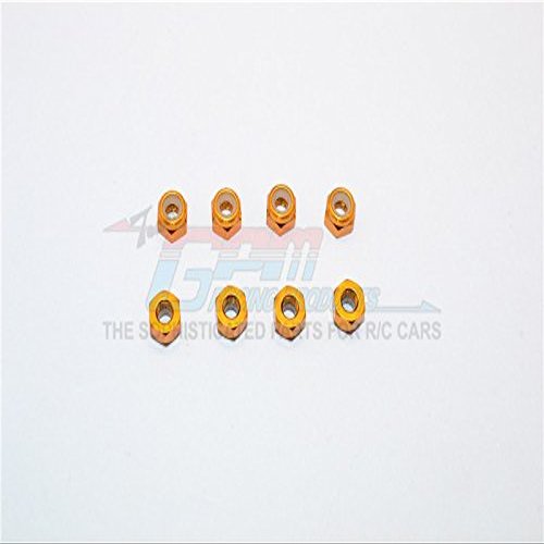 Aluminum 3mm Lock Nuts - 8Pcs Gold
