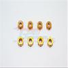 Aluminum 4mm Lock Nuts - 8Pcs Gold view 1