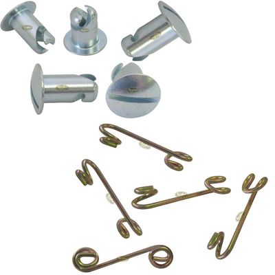 Steel Buttons with Springs (Button Height: .500") (Spring Height: .300") Bryke Fasteners