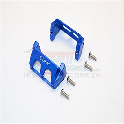 GPM For Traxxas 1/16 Mini E-Revo/Mini Rally Upgrade Parts Aluminum Servo Protector - 2Pcs Set Blue