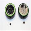 Delrin Drift Tires Of 26mm Width Mount With 6 Spokes Plastic Wheels - 1Pr Set Black+Green view 1