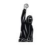 Applicable Pun Resist Fascism Protest Symbol - Vinyl Decal for Outdoor Use on Cars, ATV, Boats, Windows and More - Black 5 inch view 1