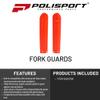 Polisport OEMQuality Fork Guards Orange Durable Gloss Polypropylene Direct Replacement for KTM/Husqvarna Models (Part #8398600005) view 2