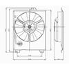 Passenger Side Plastic Cooling Fan Assembly for 98-03 Toyota Sienna TO3115126 view 1