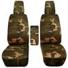 Totally Covers Compatible with 2004-2008 Ford F-150 Camo Truck Bucket Seat Covers with Center Armrest, w/wo Integrated Seat Belts: Brown & Green Camouflage (16 Prints) F-Series F150 Front view 1