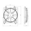 CPP Driver Side Single Cooling Fan for 2007-2009 Hyundai Santa Fe HY3115113 view 1
