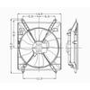 CPP Passenger Side Single Cooling Fan for 2000-2001 Toyota Camry TO3113103 view 1