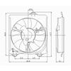 CPP Passenger Side Single Cooling Fan for 2001-2005 Toyota RAV4 TO3115127 view 1