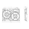 CPP Dual Cooling Fan for 2006-2010 Toyota Sienna TO3115158 view 1
