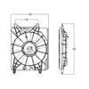 A/C Condenser Fan Fit HO3113125 07-11 Honda Element view 1