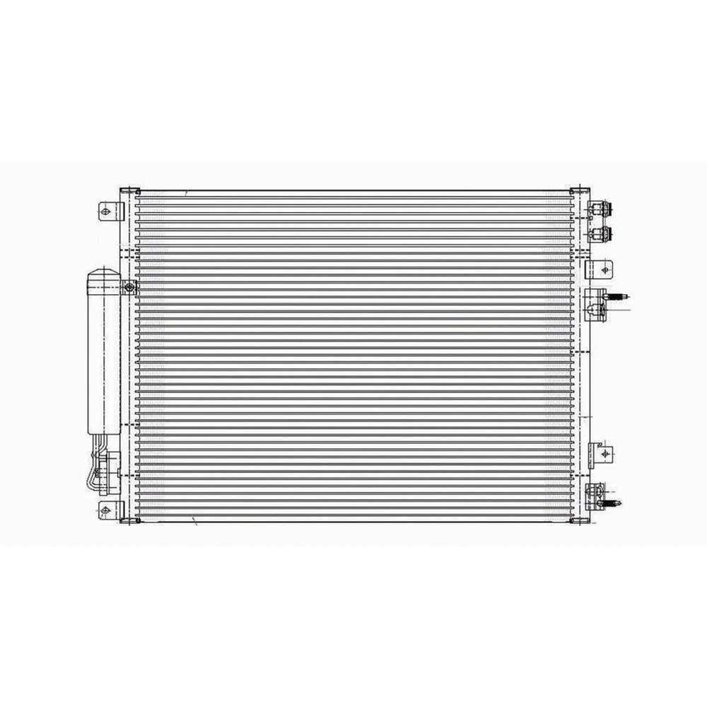 CPP Air Conditioning Condenser for Chrysler 300, Dodge Charger, Magnum CH3030210
