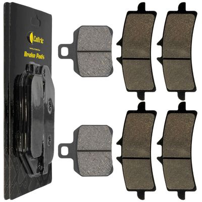 Caltric Front And Rear Brake Pads Compatible with Ducati 1199 Panigale S 2012-2016