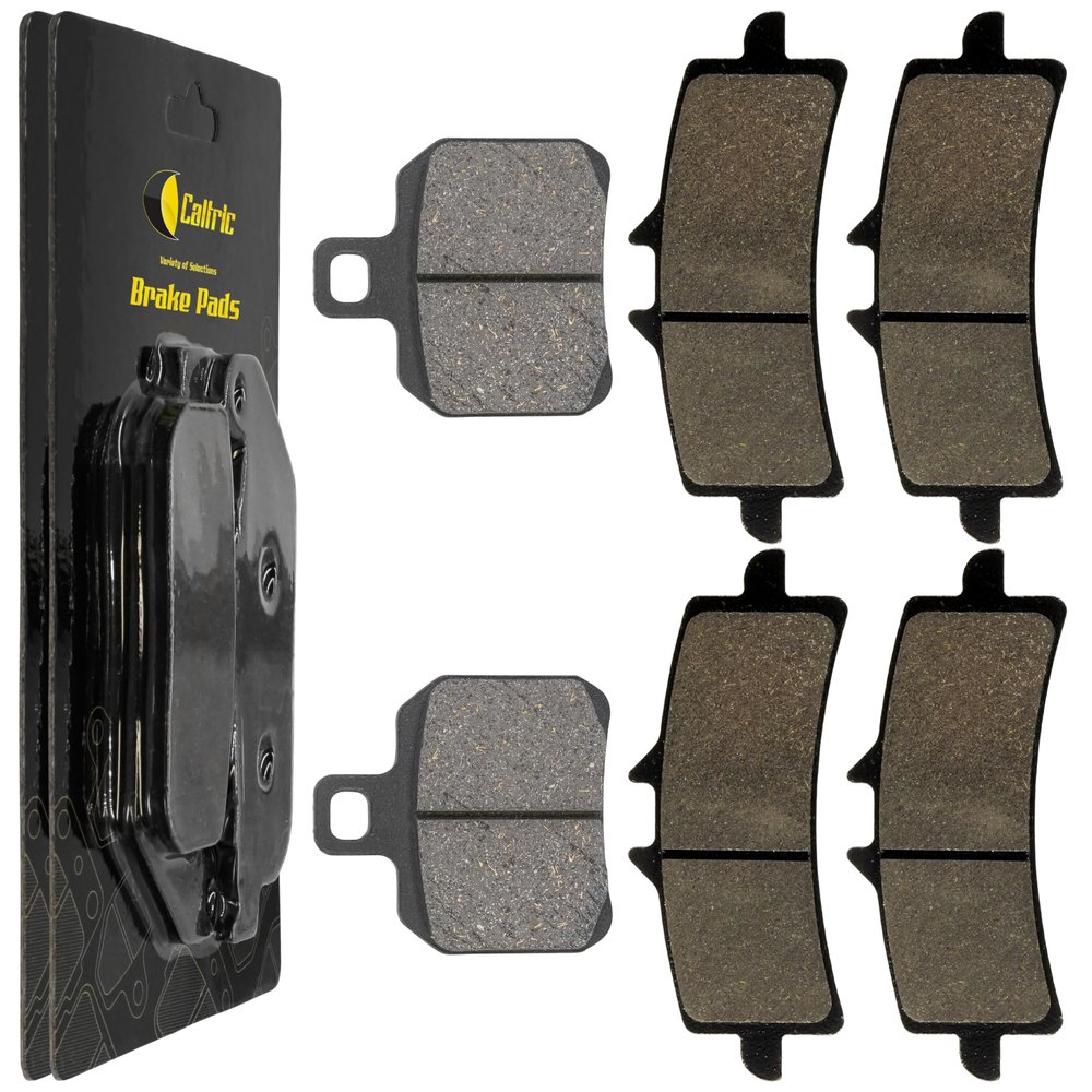 Caltric Front And Rear Brake Pads Compatible with Ducati 1199 Panigale S 2012-2016