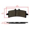 Caltric Front And Rear Brake Pads Compatible with Ducati 1199 Panigale S 2012-2016 view 2