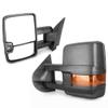 Mallofusa Pair Manual Telescoping Folding Towing Mirrors Compatible for Chevy Silverado GMC Sierra Tahoe Suburban Yukon XL view 4