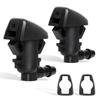 Belleone 2PCS Front Windshield Washer Nozzle Fit for 2008-2012 Jeep Liberty, 2006-2010 Jeep Commander, 2007-2011 Dodge Nitro, Replacement for Part # 55157319AA 4806312AA, Spray Jet Kit view 1