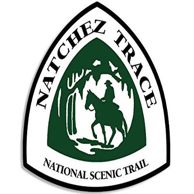 Natchez Trace National Scenic Trail Sign Shaped Sticker