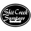 LPF USA Black Oval Shit Creek Survivor Sticker (Funny Canoe Kayak) view 1