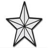 LPF USA 1 Star Brigadier General Insignia Sticker (Star Shaped Rank Logo) view 1