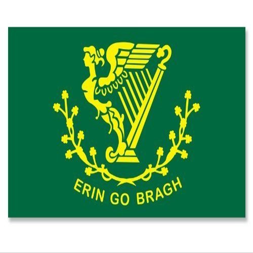 LPF USA Erin Go Bragh Ireland Harp Flag Sticker (Irish)