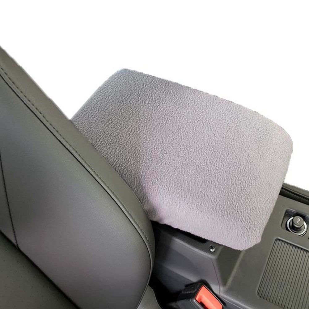 Fleece Center Console Cover for Chevy Malibu 2016-2025 USA Made Light Gray