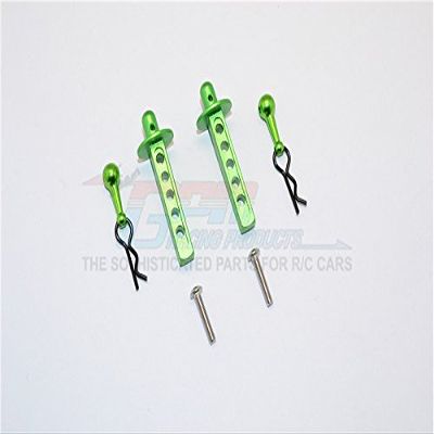 Thunder Tiger Kaiser XS Upgrade Parts Aluminum Front Body Post Mount - 1 Set Green