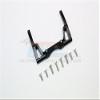Thunder Tiger Kaiser XS Upgrade Parts Aluminum Front/Rear Chassis Stabilized Mount - 1Pc Set Black view 1