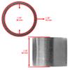 Caltric Muffler Pipe Gasket Compatible with Honda 18391-437-000 18391-Kj3-700 18391-Kr9-000 view 2